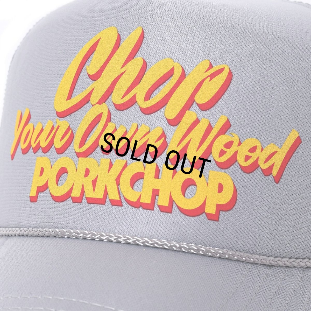 画像3: PORKCHOP/CHOP YOUR OWN WOOD CAP 2025（GRAY）［メッシュキャップ-25春夏］ (3)