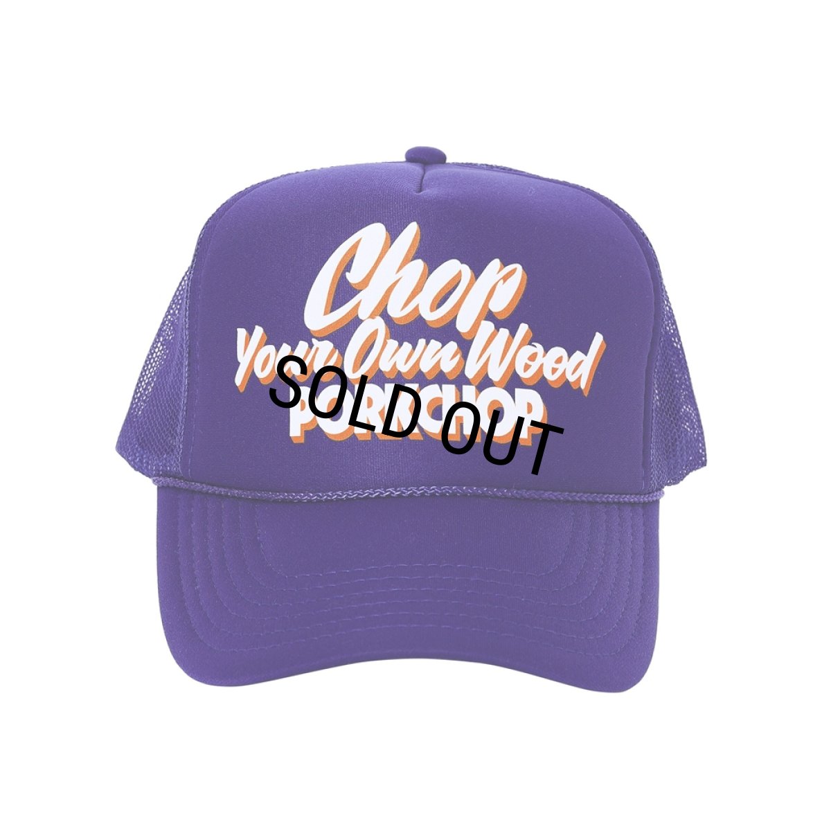 画像1: PORKCHOP/CHOP YOUR OWN WOOD CAP 2025（PURPLE）［メッシュキャップ-25春夏］ (1)