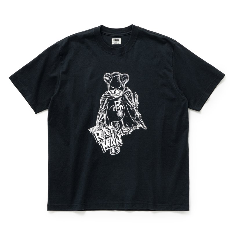 画像1: RATS/RATMAN TEE（BLACK）［ラットマンT-25春夏］