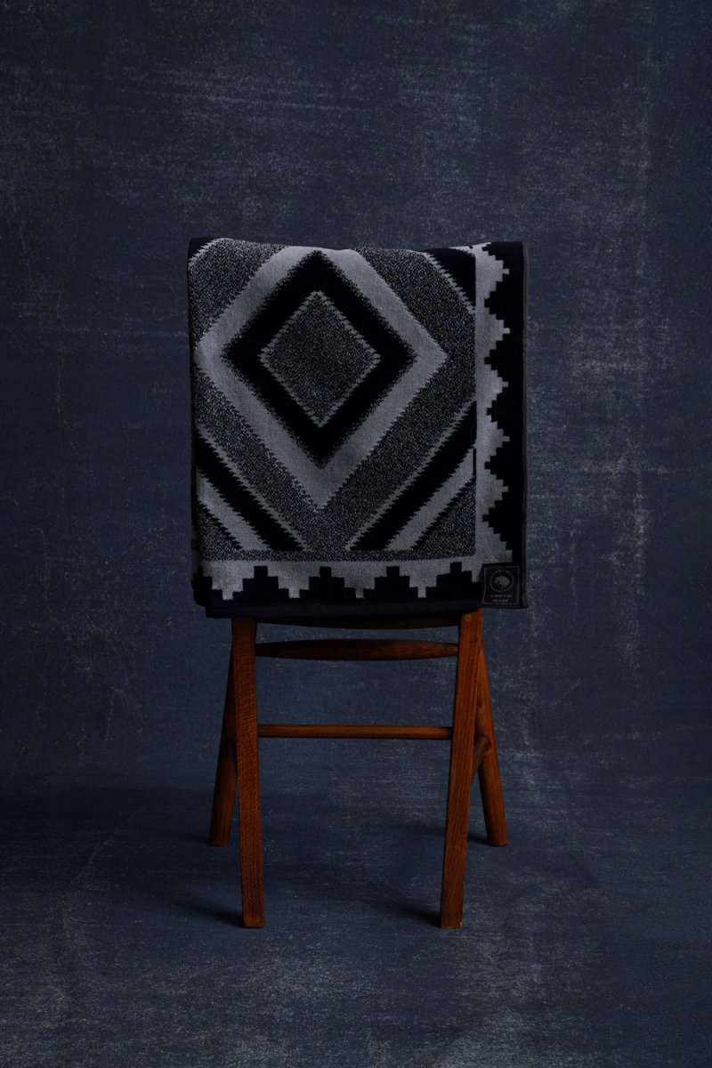 画像2: RATS/TOWEL BLANKET（BLACK/GRAY）［タオルブランケット-25春夏］