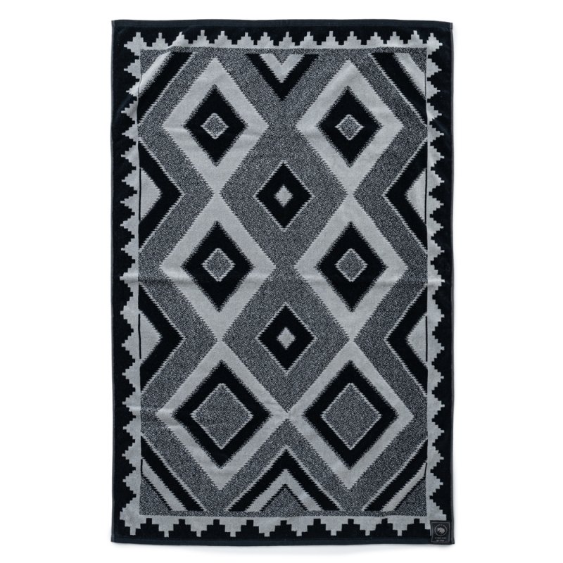 画像1: RATS/TOWEL BLANKET（BLACK/GRAY）［タオルブランケット-25春夏］