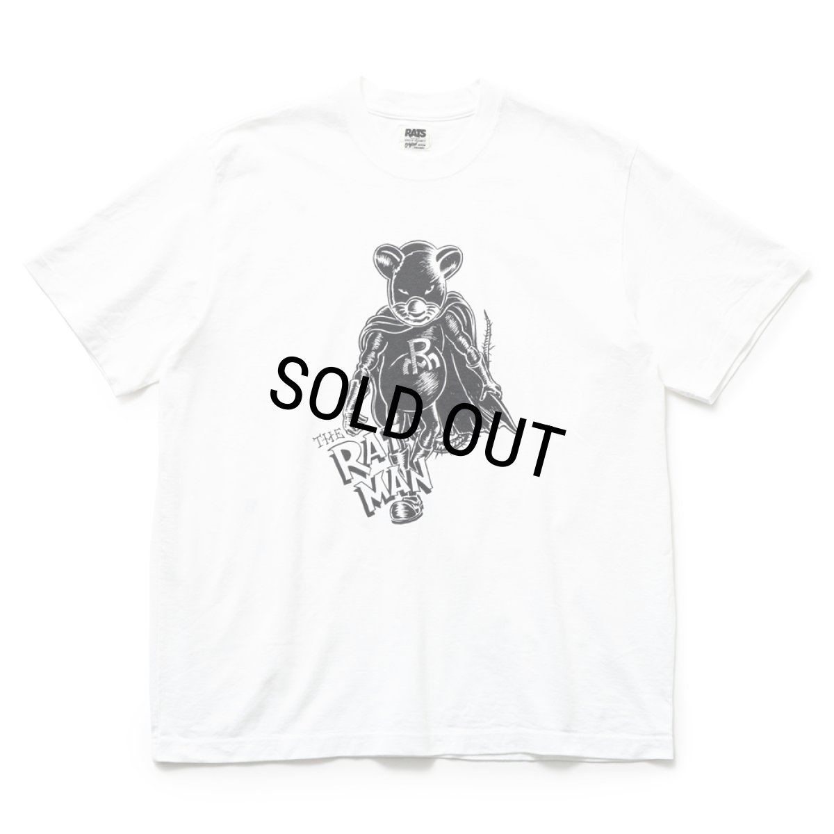 画像1: 【30%OFF】RATS/RATMAN TEE（WHITE）［ラットマンT-25春夏］ (1)