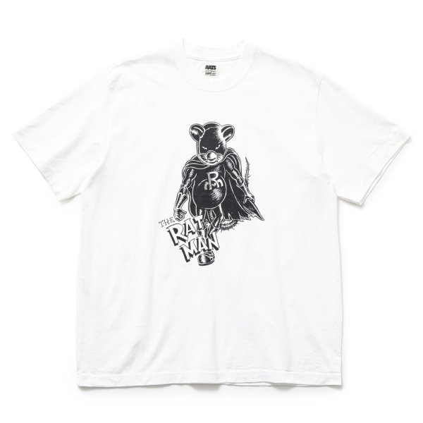 画像1: RATS/RATMAN TEE（WHITE）［プリントT-25春夏］