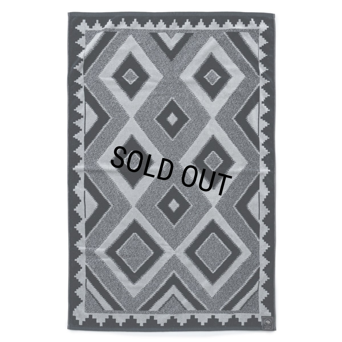 画像1: RATS/TOWEL BLANKET（BLACK/GRAY）［タオルブランケット-25春夏］ (1)