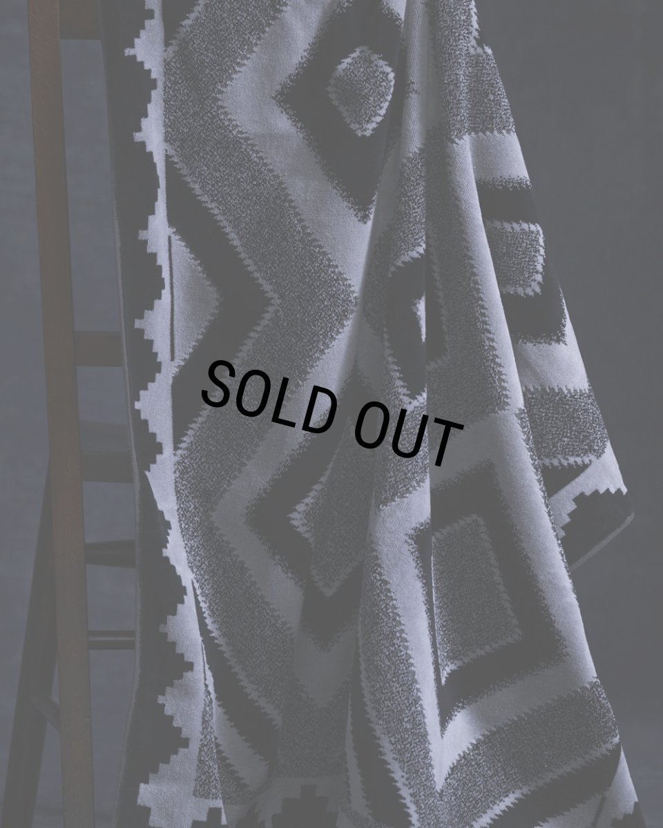 画像3: RATS/TOWEL BLANKET（BLACK/GRAY）［タオルブランケット-25春夏］ (3)