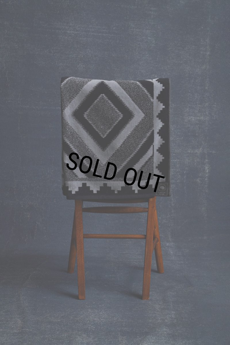 画像2: RATS/TOWEL BLANKET（BLACK/GRAY）［タオルブランケット-25春夏］ (2)