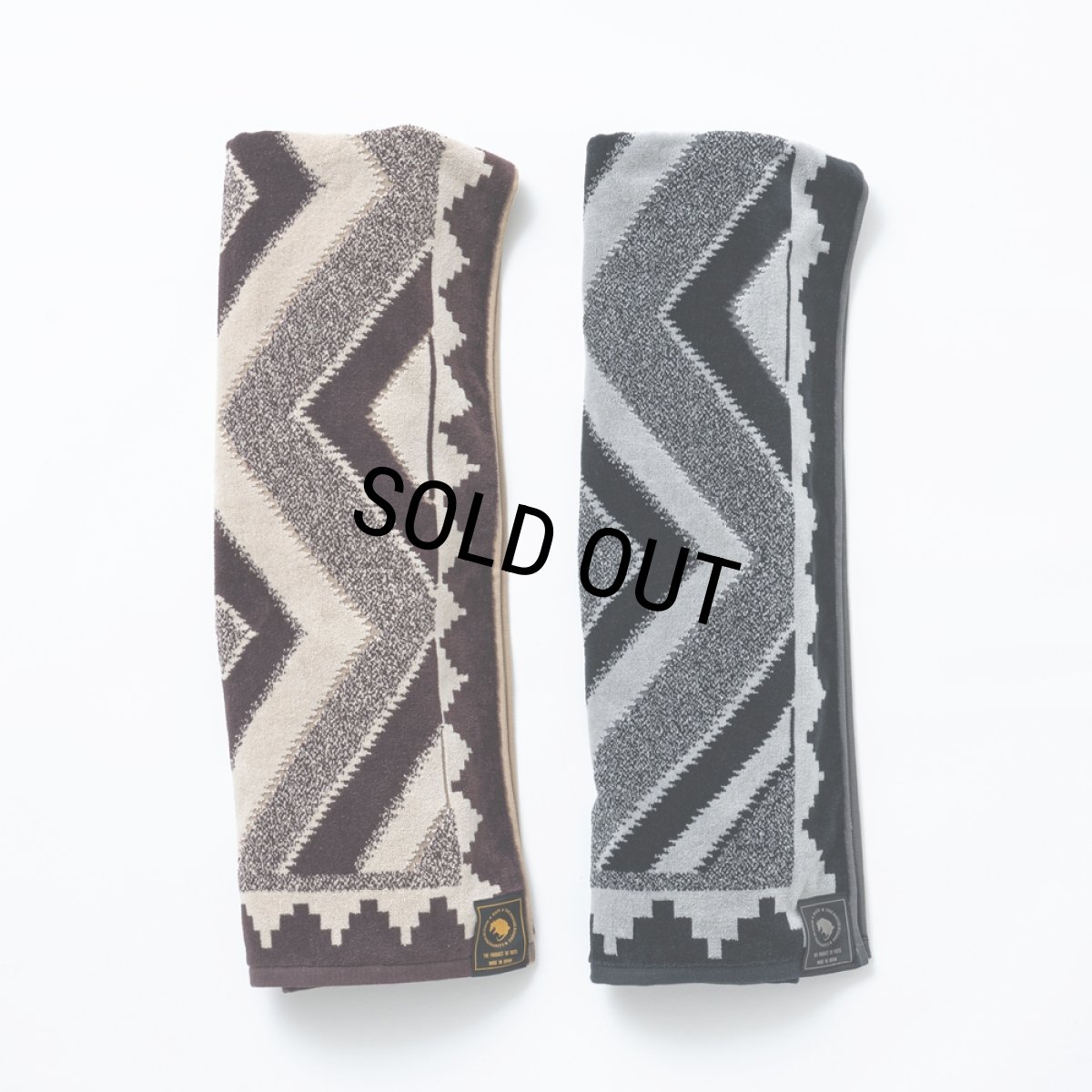 画像5: RATS/TOWEL BLANKET（BROWN/BEIGE）［タオルブランケット-25春夏］ (5)