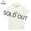 CALEE × ovys MOCK NECK BACK MESH S/S TEE ＜A TYPE＞（WHITE）［モックネックT-25春夏］