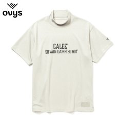 画像1: CALEE × ovys MOCK NECK BACK MESH S/S TEE ＜A TYPE＞（WHITE）［モックネックT-25春夏］ (1)