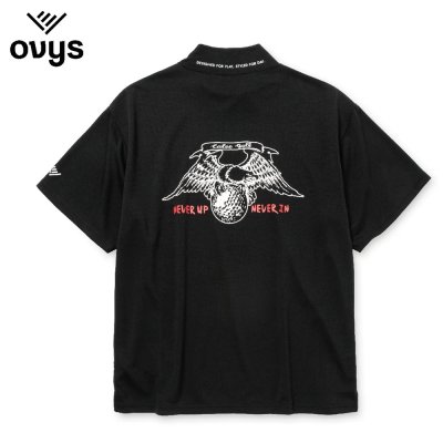 画像2: CALEE × ovys MOCK NECK BACK MESH S/S TEE ＜B TYPE＞（BLACK）［モックネックT-25春夏］