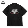 画像2: CALEE × ovys MOCK NECK BACK MESH S/S TEE ＜B TYPE＞（BLACK）［モックネックT-25春夏］ (2)