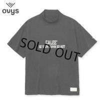 CALEE × ovys MOCK NECK BACK MESH S/S TEE ＜B TYPE＞（BLACK）［モックネックT-25春夏］