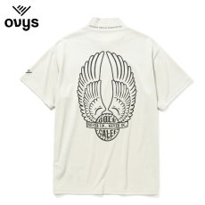 画像2: CALEE × ovys MOCK NECK BACK MESH S/S TEE ＜A TYPE＞（WHITE）［モックネックT-25春夏］ (2)