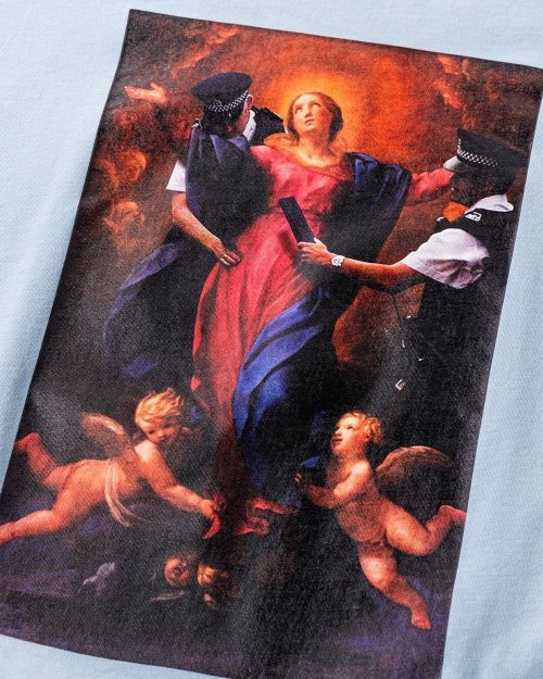 他の写真2: TIGHTBOOTH/POLICE CHECKUP S/S T-SHIRT（Sax）［プリントT-25春夏］