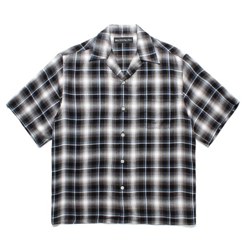 他の写真1: WACKO MARIA/CHECK OPEN COLLAR SHIRT（GRAY）［チェックオープンカラーシャツ-25春夏］