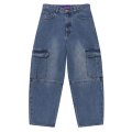 BlackEyePatch/URBAN ARROWS STITCHED CARGO JEANS（INDIGO）