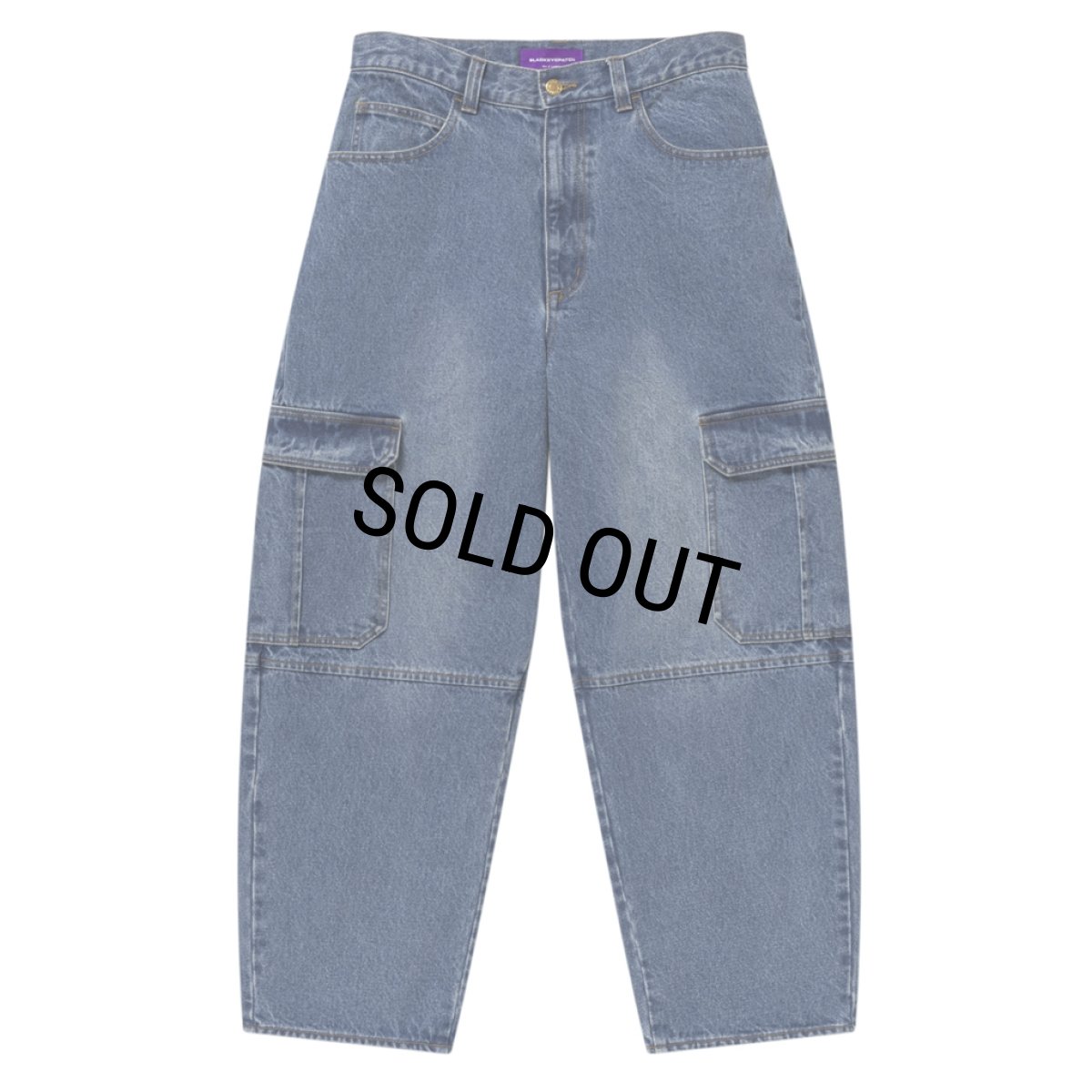 画像1: BlackEyePatch/URBAN ARROWS STITCHED CARGO JEANS(INDIGO) (1)