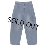 BlackEyePatch/URBAN ARROWS STITCHED CARGO JEANS（INDIGO）
