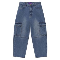 画像1: BlackEyePatch/URBAN ARROWS STITCHED CARGO JEANS(INDIGO) (1)