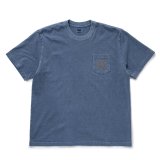 RATS/PIGMENT DYED POCKET TEE（NAVY）［ピグメント染めポケT-25春夏］