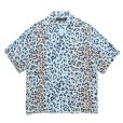 画像1: WACKO MARIA/LEOPARD HAWAIIAN SHIRT（BLUE）［レオパードハワイアンシャツ-25春夏］ (1)