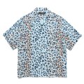 WACKO MARIA/LEOPARD HAWAIIAN SHIRT（BLUE）［レオパードハワイアンシャツ-25春夏］