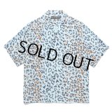 WACKO MARIA/LEOPARD HAWAIIAN SHIRT（BLUE）［レオパードハワイアンシャツ-25春夏］