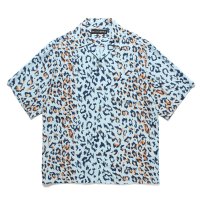 WACKO MARIA/LEOPARD HAWAIIAN SHIRT（BLUE）［レオパードハワイアンシャツ-25春夏］