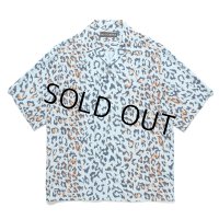 WACKO MARIA/LEOPARD HAWAIIAN SHIRT（BLUE）［レオパードハワイアンシャツ-25春夏］
