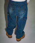 画像3: BlackEyePatch/URBAN ARROWS STITCHED CARGO JEANS（INDIGO） (3)
