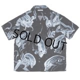 exodus/SPACE HAWAIIAN SHIRT（BLACK）［スペースハワイアンシャツ-25春夏］