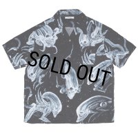 exodus/SPACE HAWAIIAN SHIRT（BLACK）［スペースハワイアンシャツ-25春夏］