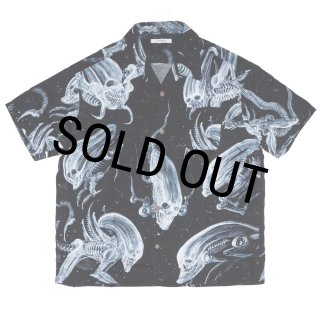 exodus/SPACE HAWAIIAN SHIRT（BLACK）［スペースハワイアン