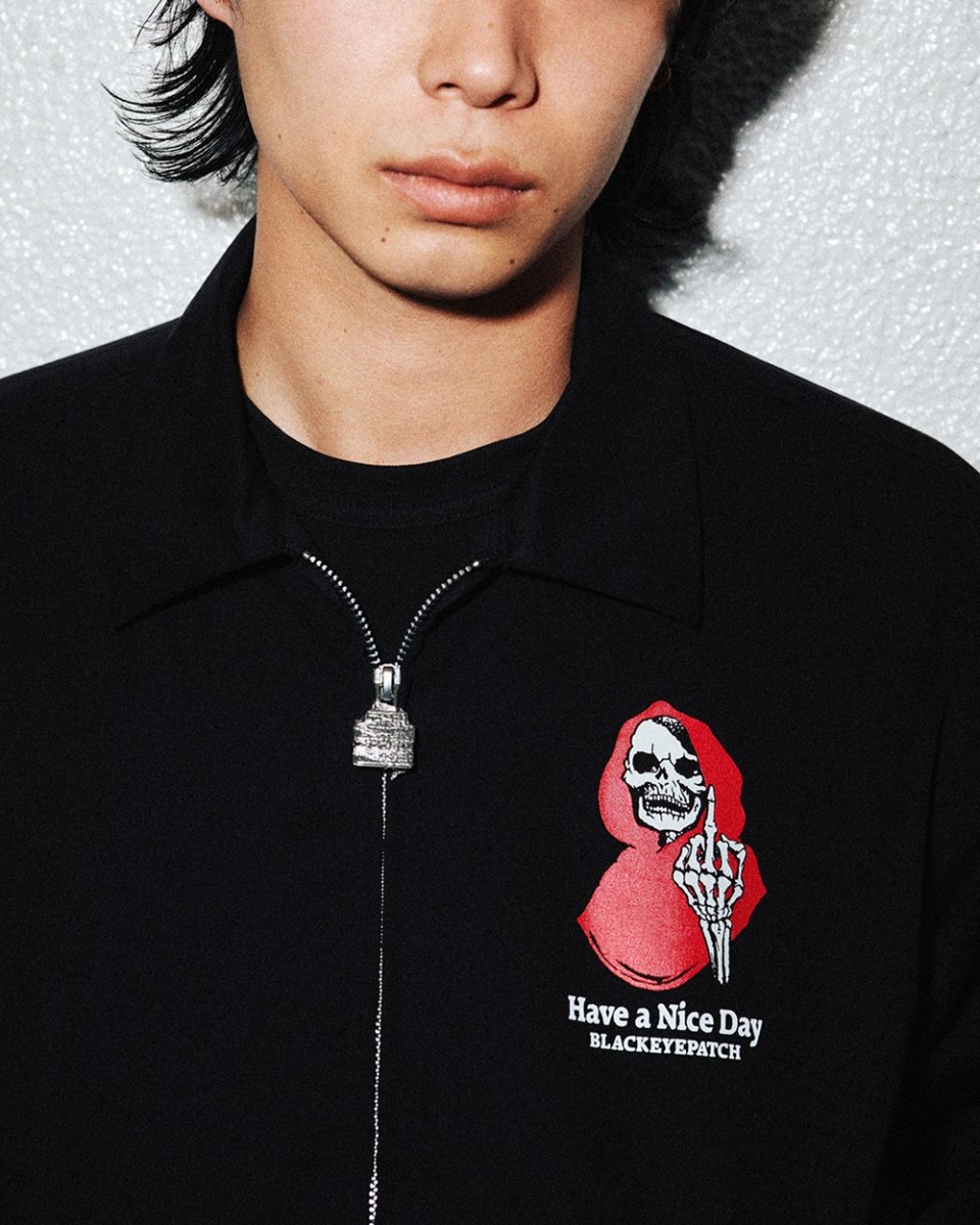 画像3: BlackEyePatch/HAVE A NICE DAY DRIZZLER JACKET（BLACK） (3)