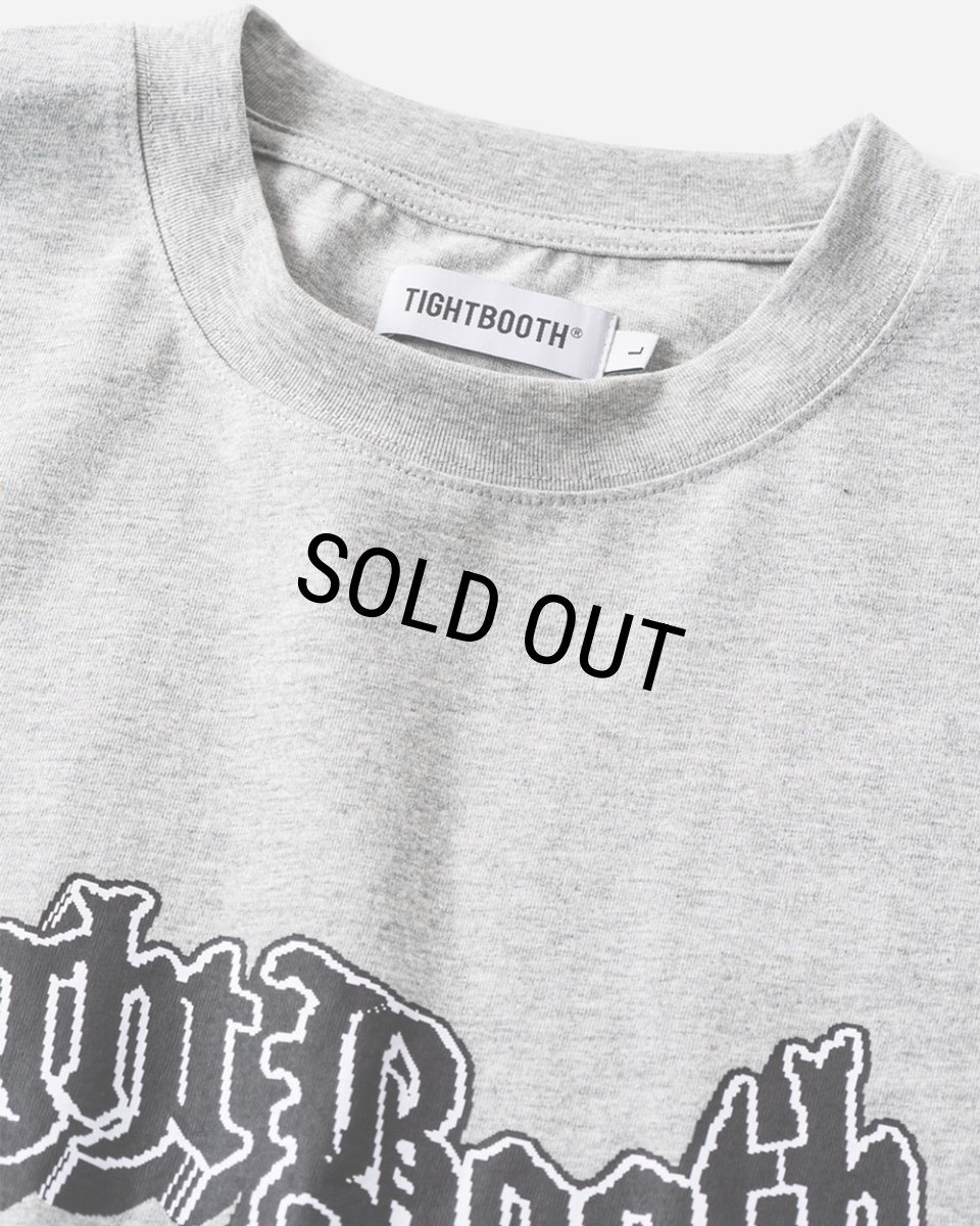 画像2: TIGHTBOOTH/3D LOGO S/S T-SHIRT（Heather Grey）［プリントT-25春夏］ (2)
