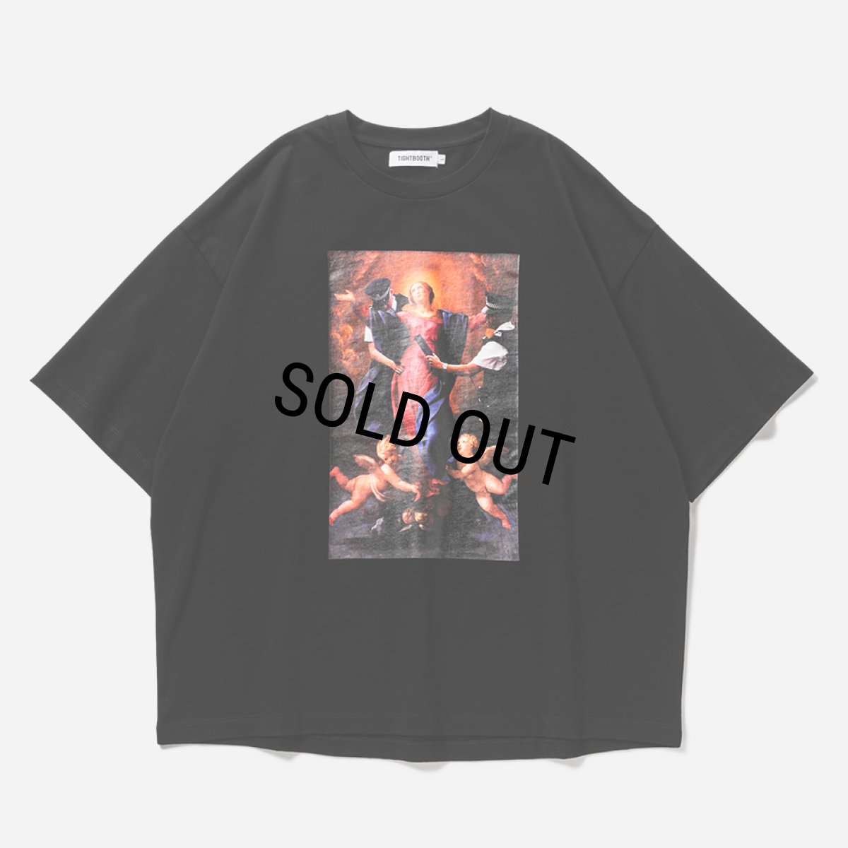 画像1: TIGHTBOOTH/POLICE CHECKUP S/S T-SHIRT（Black）［プリントT-25春夏］ (1)