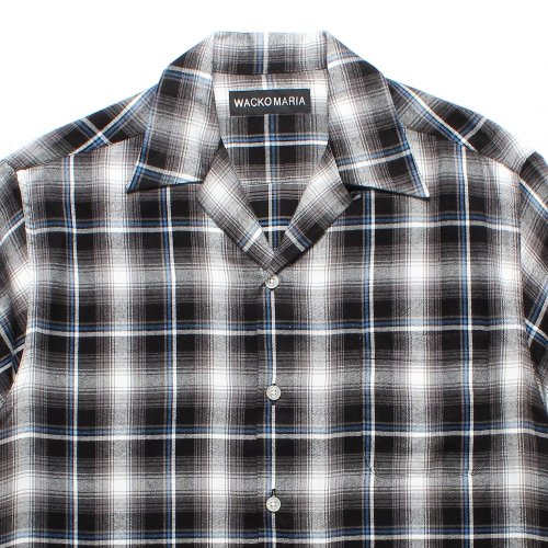 他の写真2: WACKO MARIA/CHECK OPEN COLLAR SHIRT（GRAY）［チェックオープンカラーシャツ-25春夏］
