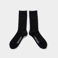 画像2: TIGHTBOOTH/LABEL LOGO SOCKS（Black）［ラベルロゴソックス-25春夏］ (2)
