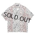WACKO MARIA/LEOPARD HAWAIIAN SHIRT（WHITE）［レオパードハワイアンシャツ-25春夏］
