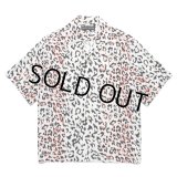 WACKO MARIA/LEOPARD HAWAIIAN SHIRT（WHITE）［レオパードハワイアンシャツ-25春夏］