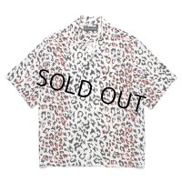WACKO MARIA/LEOPARD HAWAIIAN SHIRT（WHITE）［レオパードハワイアンシャツ-25春夏］