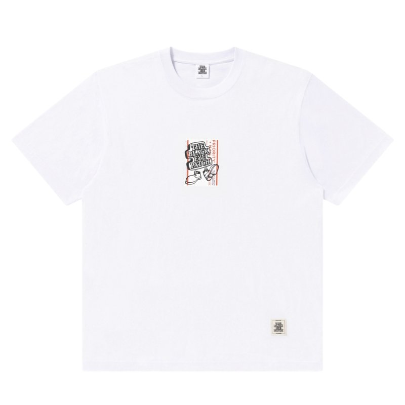画像1: BlackEyePatch/OG BOY PRIORITY LABEL TEE(WHITE)
