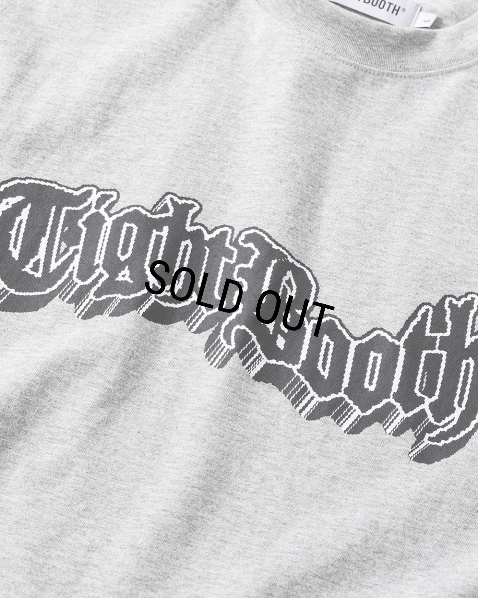 画像3: TIGHTBOOTH/3D LOGO S/S T-SHIRT（Heather Grey）［プリントT-25春夏］ (3)