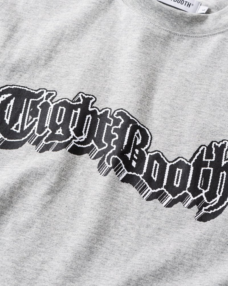 画像2: TIGHTBOOTH/3D LOGO S/S T-SHIRT（Heather Grey）［プリントT-25春夏］