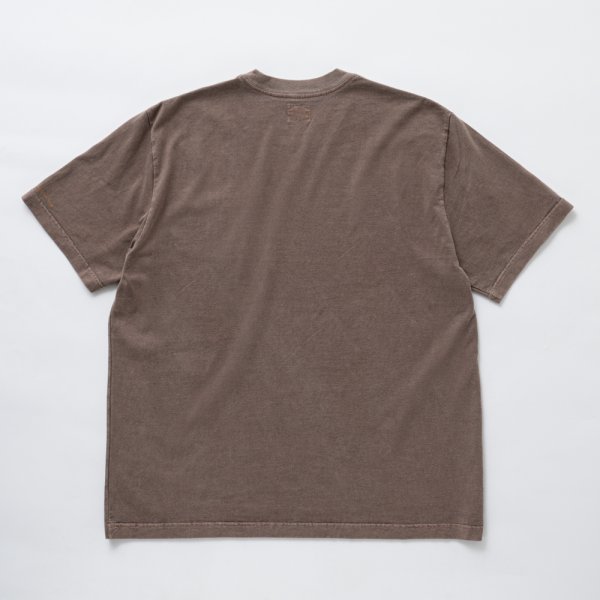 画像2: RATS/PIGMENT DYED POCKET TEE（BROWN）［ピグメント染めポケT-25春夏］