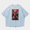 TIGHTBOOTH/POLICE CHECKUP S/S T-SHIRT（Sax）［プリントT-25春夏］