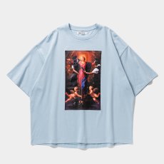 画像1: 【20%OFF】TIGHTBOOTH/POLICE CHECKUP S/S T-SHIRT（Sax）［プリントT-25春夏］ (1)