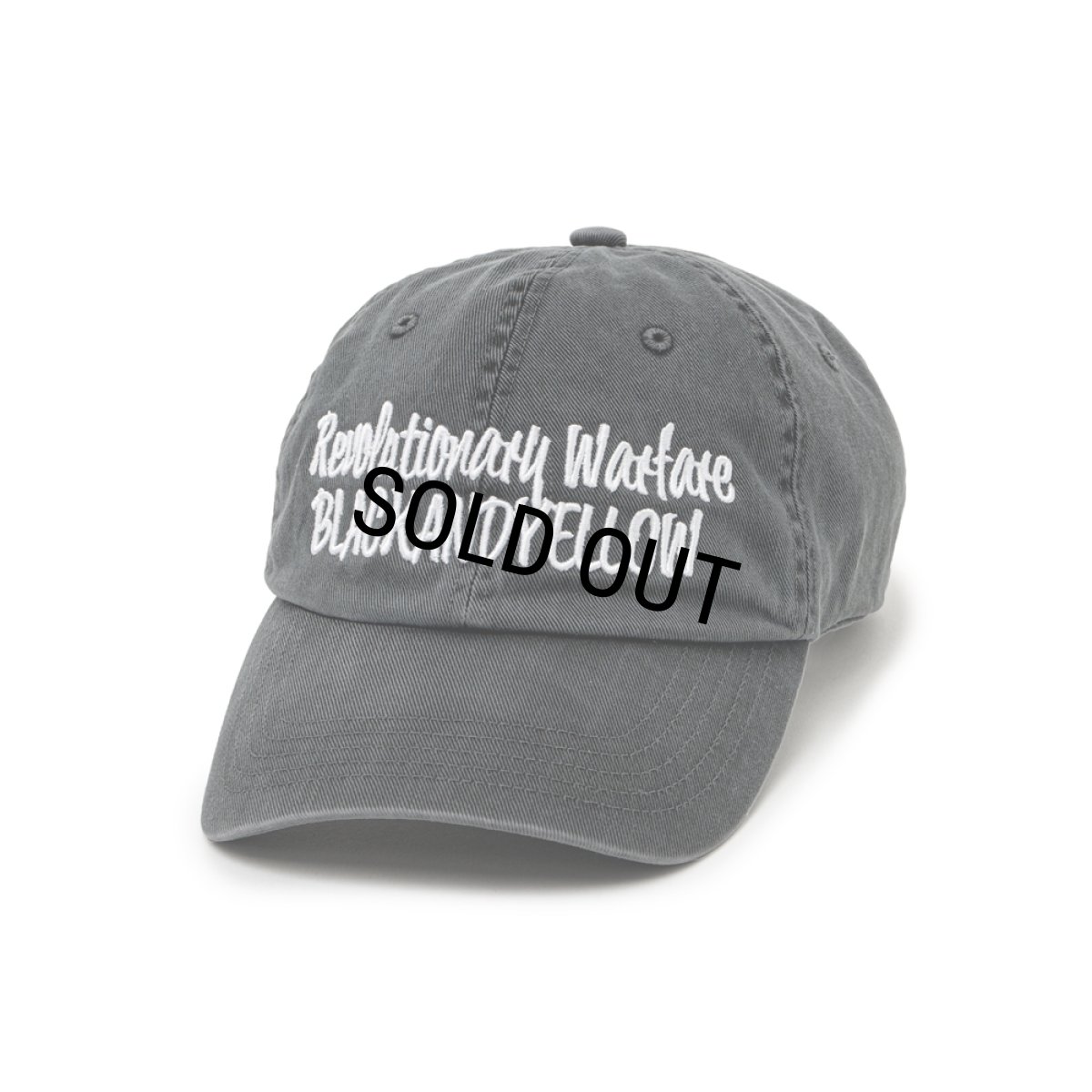 画像1: RATS/PIGMENT DYED DAD CAP（BLACK）［ピグメント染めダッドキャップ-25春夏］ (1)