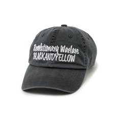 画像1: RATS/PIGMENT DYED DAD CAP（BLACK）［ピグメント染めダッドキャップ-25春夏］ (1)