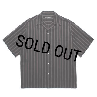 WACKO MARIA × Innocence オープンカラーシャツ M WACKO MARIA/STRIPED OPEN COLLAR SHIRT（BLACK）［ストライプ